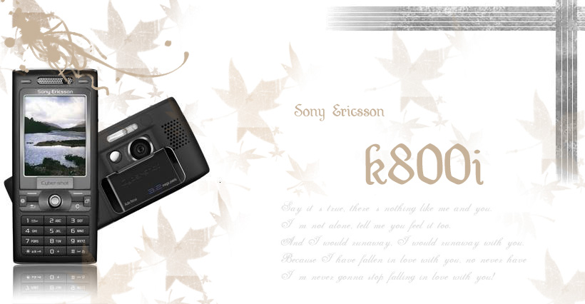 Sony ericcson K800I By B.Zsolt